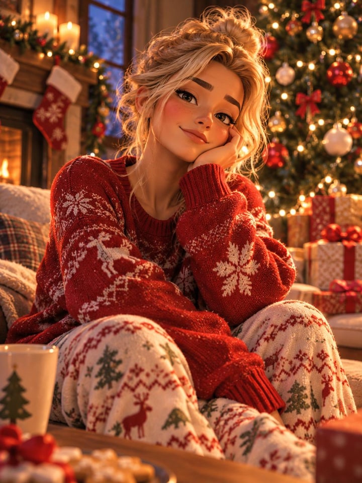 Winter Holiday 3D — 3D Cartoon style preview